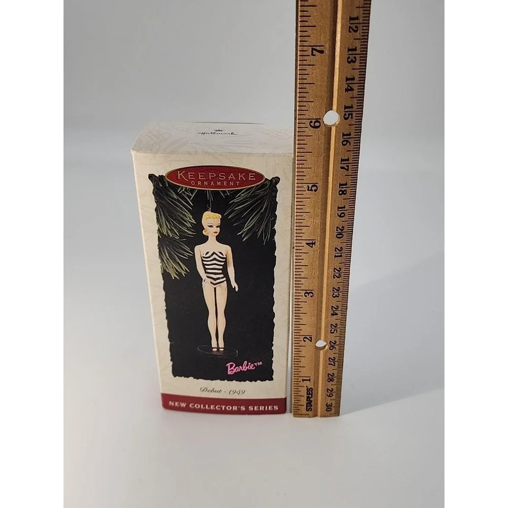 Vintage Hallmark Keepsake Christmas Debut Ornament Barbie Collector‎ Series # 1